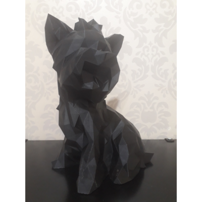 Cachorro Low Poly para Decoração de Mesa