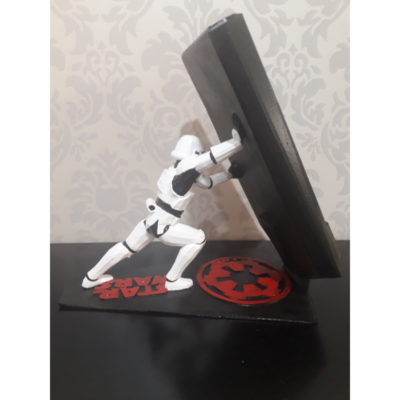 Porta celular do Star Wars (1º ordem – Stormtrooper) – Suporte de Mesa