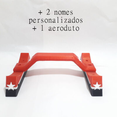 Kit para Caixa de som Barril Ref.073: 1 Alça + 2 Pés + 1 Aeroduto + 2 Nomes