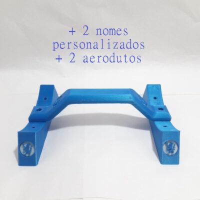 Kit para Caixa de som Barril Ref.075: 1 Alça + 2 Pés + 1 Aeroduto + 2 Nomes