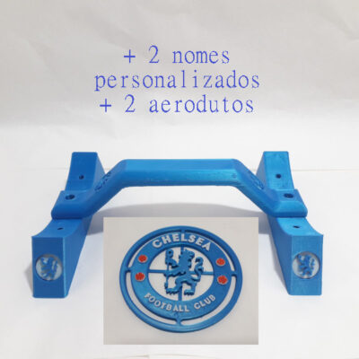 Kit para Caixa de som Barril Ref. 094: 1 Alça + 2 Pés + 1 Aeroduto + 2 Nomes + 2 Protetores do auto falante